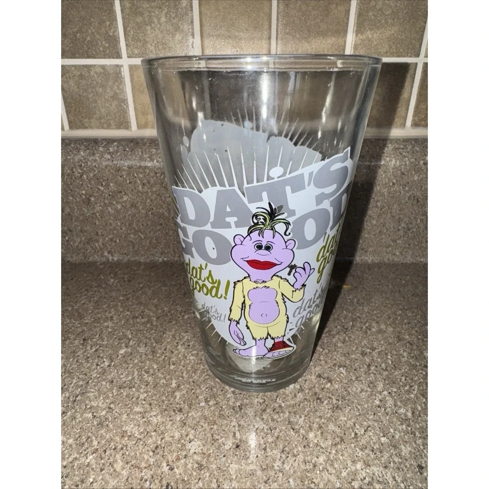 Jeff Dunham Peanut  Glass Tumblers 2011 Double Sided, Dat's Good Glass & Bubba J